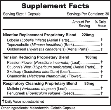 Zero Nicotine Pills