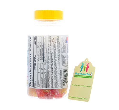 Thành phần của L'il Critters Omega-3 plus DHA Gummy Fish