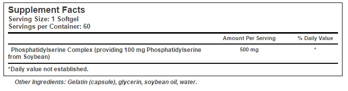 Nature's Way Phosphatidylserine, 500 mg
