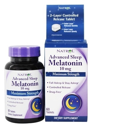 Natrol® Melatonin 10mg: Viên hỗ trợ điều hòa giấc ngủ, 60 viên