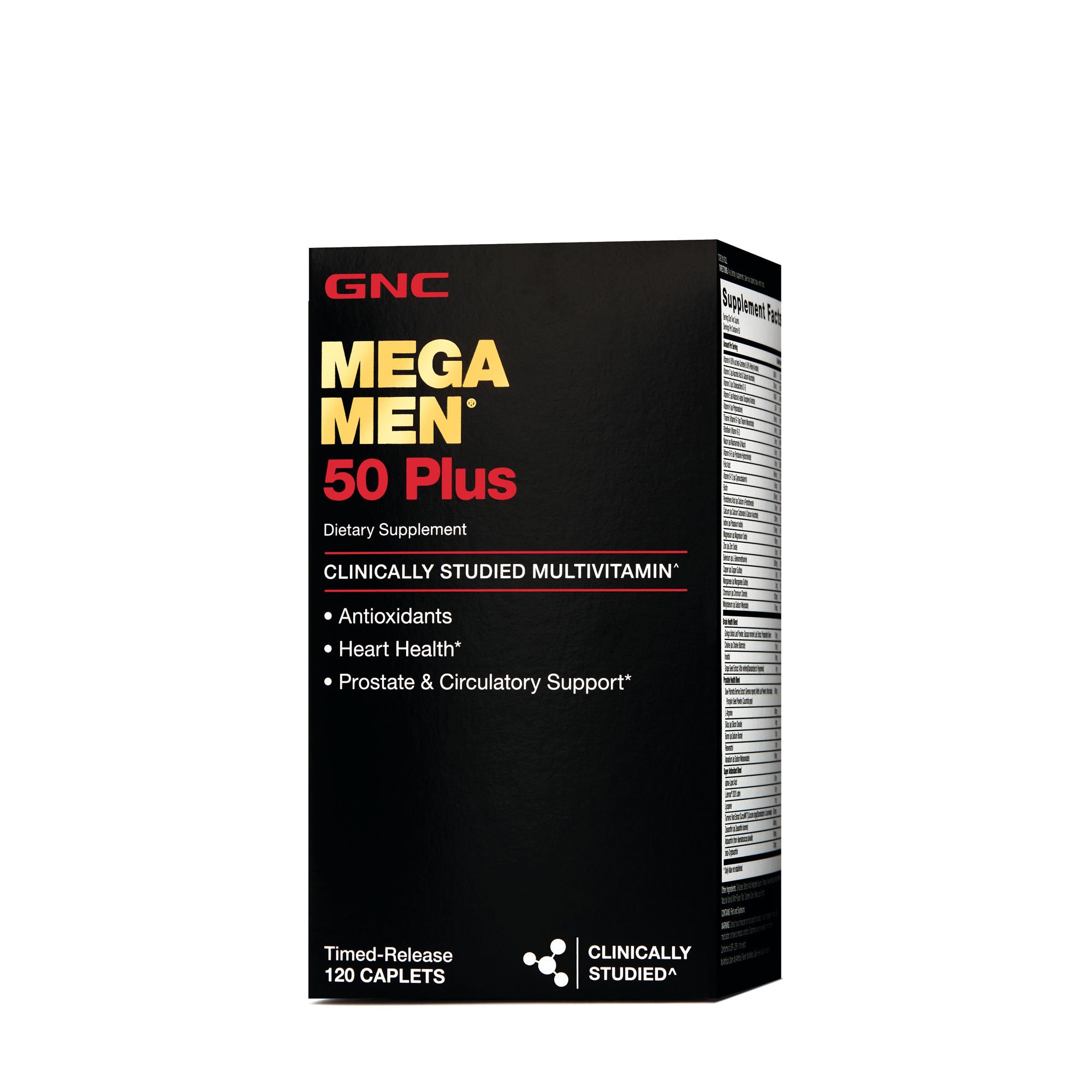 Khi có tuổi nhu cầu dinh dưỡng của bạn thay đổi. tôi khuyên bạn nên dùng mega men 50 plus vì nó cung cấp sự cân bằng thích hợp của vitamin và khoáng chất cộng với các chất dinh dưỡng để hỗ trợ tuyến tiền liệt và sức khỏe của mắt và bộ nhớ”