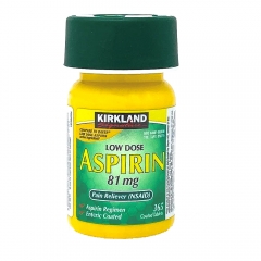 Viên uống giảm đau hạ sốt Kirkland Low Dose Aspirin 81mg 365 viên.