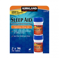 Kirkland Signature Sleep Aid Doxylamine succinate: Viên hỗ trợ điều trị mất ngủ, 192 viên, 25 mg
