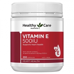 Viên Uống Healthy Care Vitamin E 500IU Hộp 200 Viên Của Úc