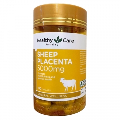 Healthy Care Sheep Placenta 5000mg 100 viên - Viên Uống Nhau Thai Cừu Đẹp Da.