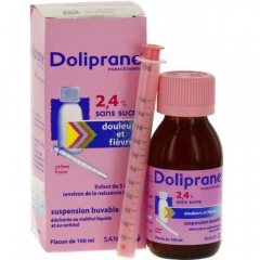 Siro hạ sốt Doliprane 2.4% (100ml)- giải pháp giúp bé hạ sốt hiệu quả.