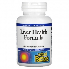 Natural Factors, Liver Health Formula, 60 Viên - Hỗ trợ giải độc và tăng cường chức năng gan.