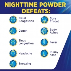 Theraflu Multi-Symptom Nighttime Severe Cold & Cough 12 gói - Bột uống ngừa cảm lạnh & ho