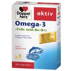 Thực phẩm bảo vệ sức khỏe Doppelherz Aktiv Omega 3- 30 viên/1 hộp.