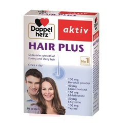 Doppelherz Hair Plus 30 viên – Cho mái tóc khỏe mạnh và óng mượt