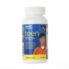 GNC Milestones Teen Multivitamin 120 viên: Thuốc cung cấp dưỡng chất cho nam từ 12 đến 17 tuổi