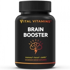 Vital Vitamins Brain Booster 30 Viên - Viên uống tăng cường trí nhớ, cải thiện sự tập trung, hỗ trợ bệnh tiền đình