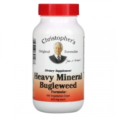 Christopher's Heavy Mineral Bugleweed 400 mg 100 Viên - Hỗ Trợ Phục Hồi Tuyến Giáp.