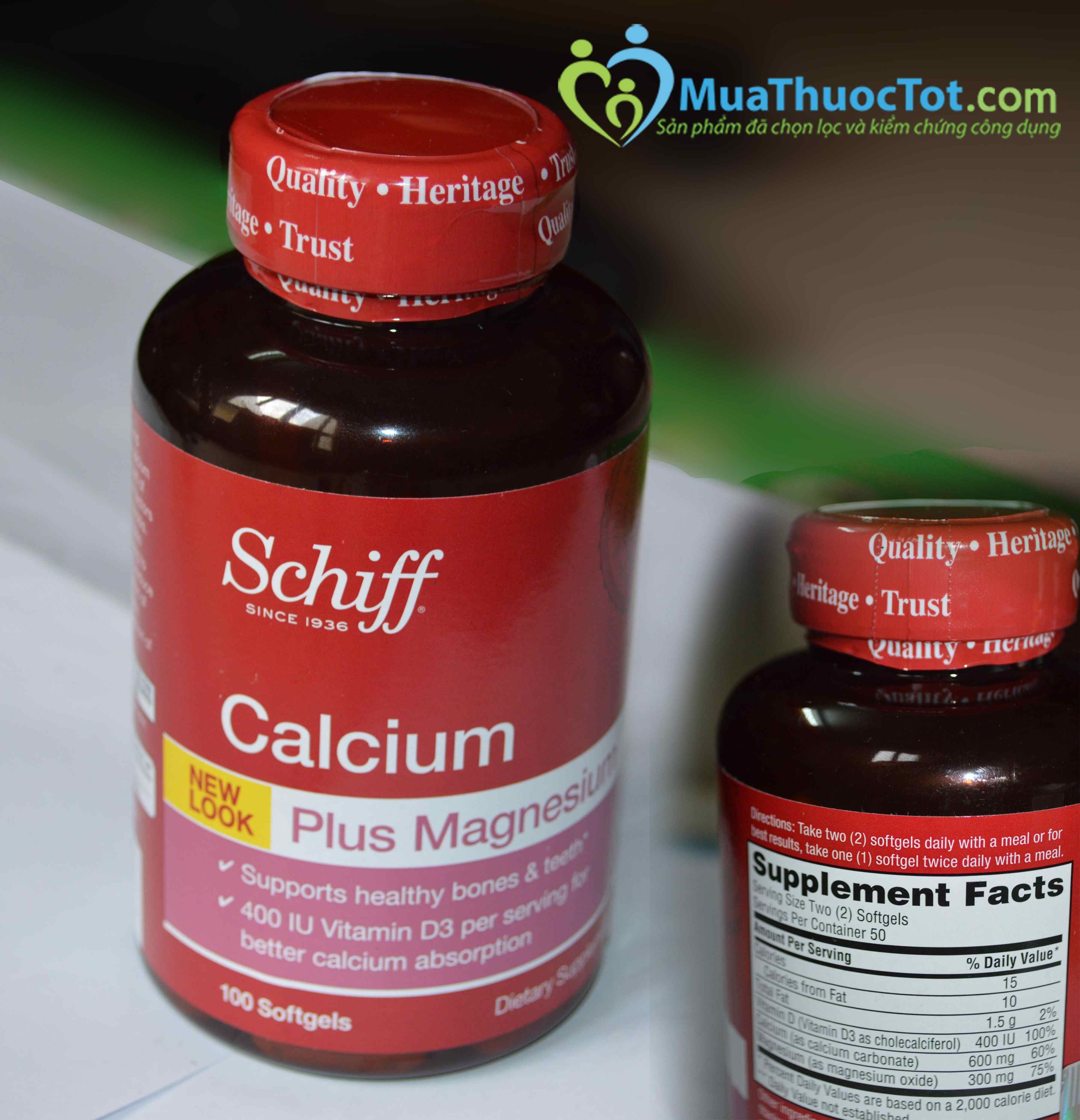 Schiff Calcium -  Tổ chức FDA tại Mỹ khuyên dùng trong điều trị xương khớp