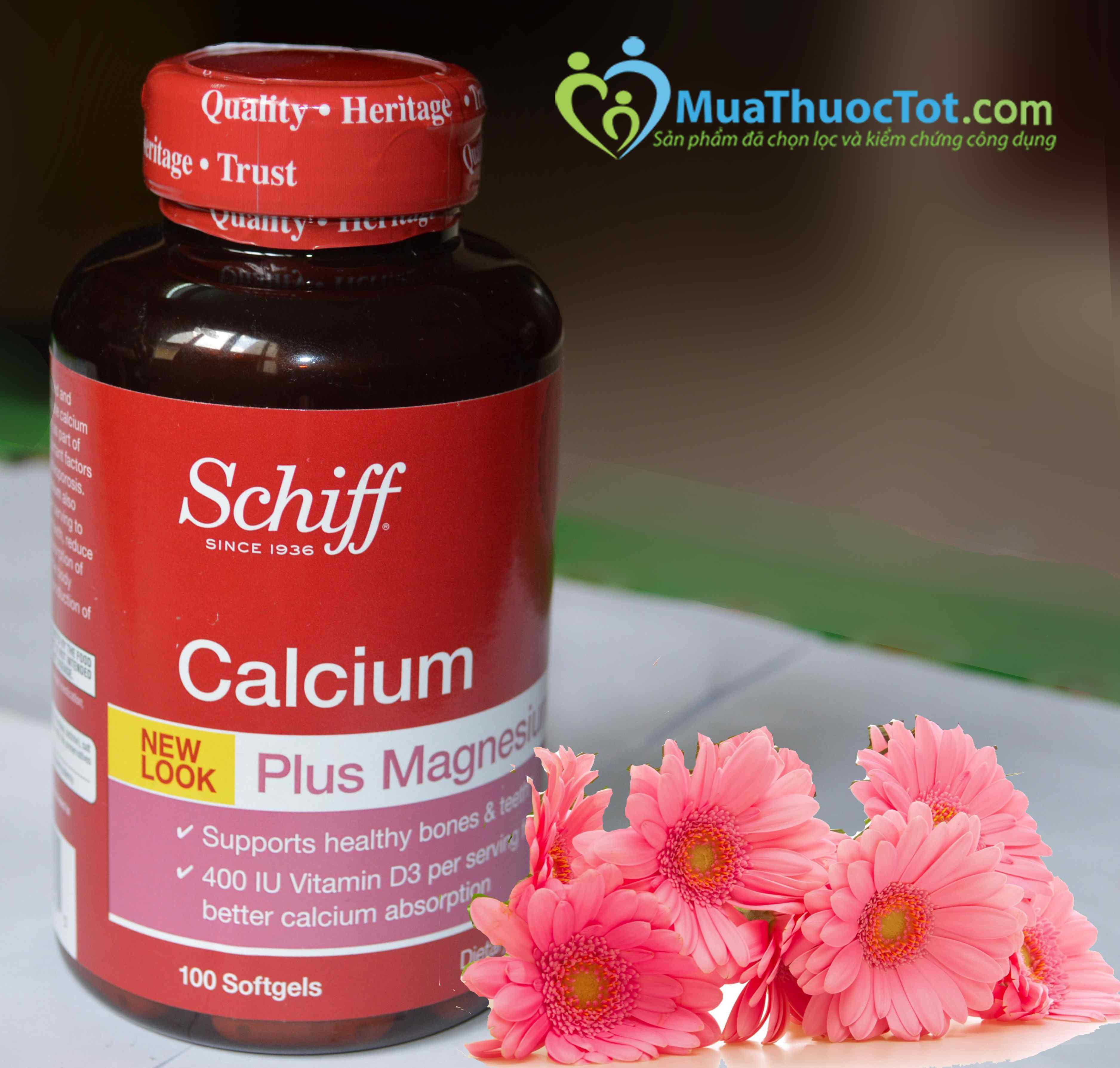 Schiff Calcium cung cấp calcium cần thiết ho xương khớp khỏa mạnh