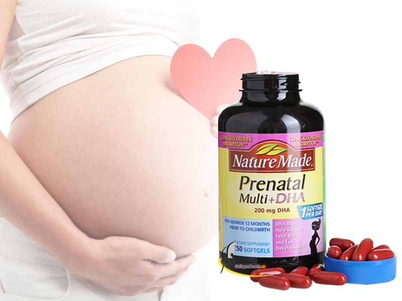 Prenatal dha nature made - thuốc bổ bà bầu giá bao nhiêu ? mua ở đâu ?