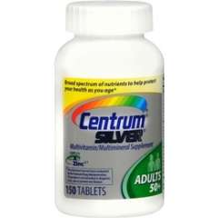 Centrum Silver multivitamin adults 50+: Thuoc Cung cấp vitamin và khoáng chất cho người già trên 50, 150 viên