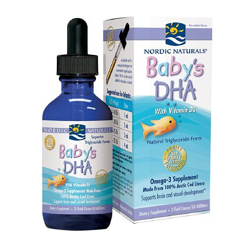 Nordic Naturals Baby's DHA with Vitamin D3 60ml– Bổ sung đầy đủ dưỡng chất cho sự phát triển toàn diện của bé