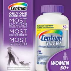 Thuốc cung cấp vitamin và khoáng chất cho phụ nữ trên 50 tuổi - centrum silver for women 50+