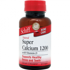 Thuốc bổ sung dưỡng chất, hỗ trợ xương khớp khỏe mạnh - schiff super calcium 1200mg with vitamin d 