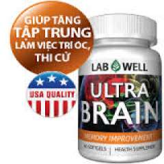 Lab Well Ultra Brain, 60 viên: Thực Phẩm chức năng giúp trí não phát triển tốt hơn.