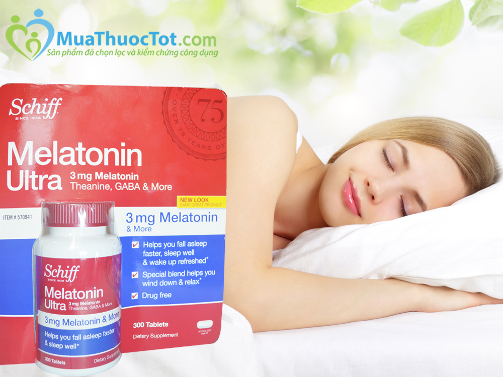 Schiff ® Melatonin chống mất ngủ hiệu quả