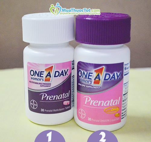 Uống One A Day Prenatal mỗi ngày giúp bà bầu và thai nhi khỏe mạnh