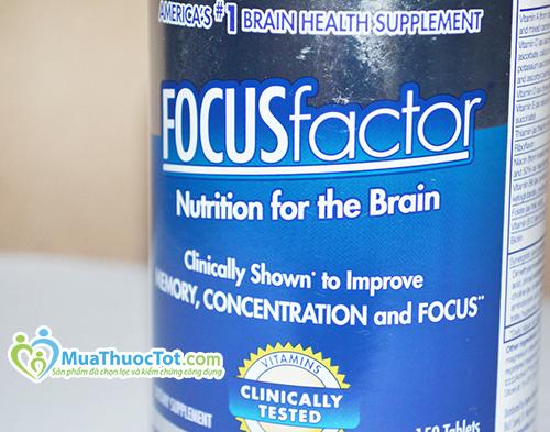 Focus Factor - Thuốc bổ não, tăng cường trí nhớ cho học sinh và người già