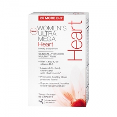 GNC Women's Ultra Mega Heart: Thuoc giúp hỗ trợ bổ tim mạnh và cân bằng huyết áp phụ nữ, 90 viên