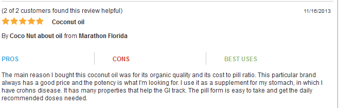 Đánh giá người dùng Coconut Oil Pure Extra Virgin