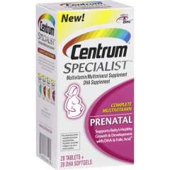 Thuốc chăm sóc sức khỏe bà bầu Centrum specialist prenatal, cung cấp dưỡng chất cho thai nhi, 56 viên