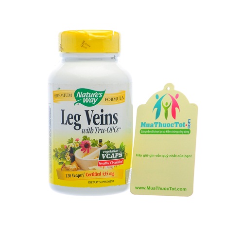 Thuốc điều trị suy giãn tĩnh mạch chân, chuột rút Nature's Way Legs Veins