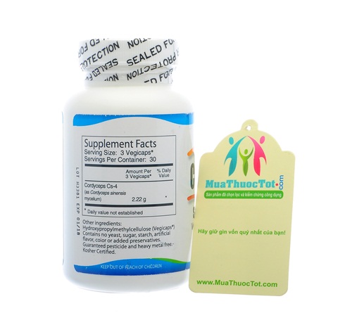 Cordyceps kala health - trùng thảo chay giúp tăng sức bền, tràn Đầy sức sống và năng lượng 90 viên