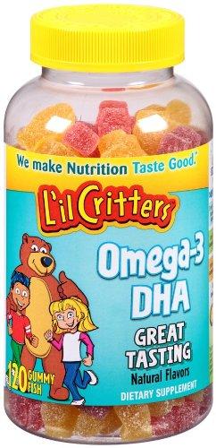 Kẹo dẻo L'il Critters Omega-3 plus DHA Gummy Fish
