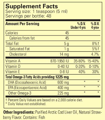 Childlife cod liver oil strawbrry