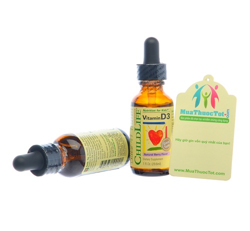 ChildLife vitamin D3 Formula hổ trợ bổ sung Vitamin cho bé