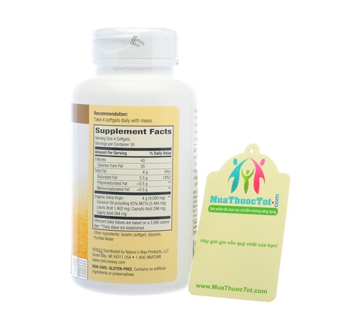 Thành phần Coconut Oil Pure Extra Virgin