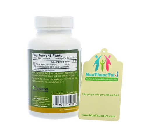 Thành phần Jarrow Formulas Milk Thistle