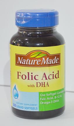 Folic acid with DHA