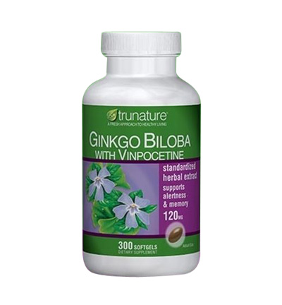 Trunature Ginkgo Biloba 120 mg Whith Vinpocetine giúp cải thiện trí nhớ hiệu quả