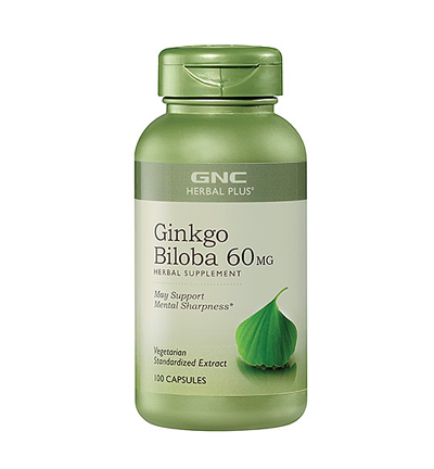 GNC Herbal Plus® Ginkgo Biloba 60 mg hổ trợ điều trị tai biến mạch mãu não