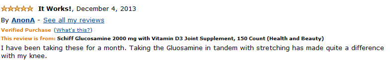 Đánh giá người dùng Schiff Glucosamine 2500 mg Plus Vitamin D3