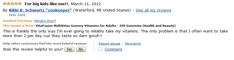Multivitamin vitafusion multivites 250 viên - kẹo dẻo cung cấp vitamin cho cơ thể