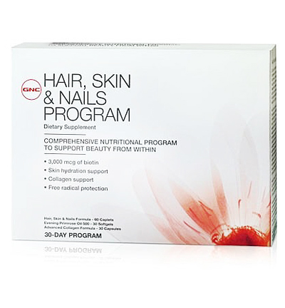 Gnc hair skin nails program