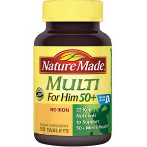 Natural Made Multi For Him 50+ Tablet cung cấp đầy đủ dưỡng chất cho nam giới trên 50 tuổi