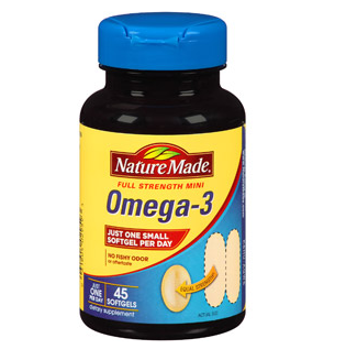Nature Made Omega-3 Full Strength Mini cung cấp lượng omega- 3 hổ trợ sức khỏe tim mạch và làm giảm nguy cơ mắc bệnh tim mạch vành