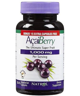 Natrol Acai Berry The Ultimate Super Fruit 1000 mg giúp chống oxy hóa