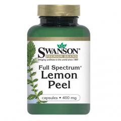 Swanson Full Spectrum Lemon Peel – Viên uống tăng cường năng lượng, chất chống oxy hóa cho cơ thể, 60 viên