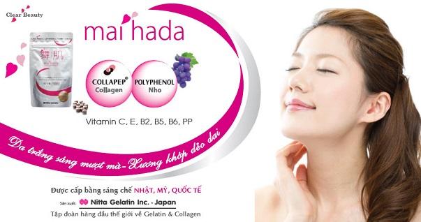 Maihada collagen peptide nhật bản – viên uống giúp da săn chắc, giữ ẩm và xóa mụn hiệu quả,180 viên