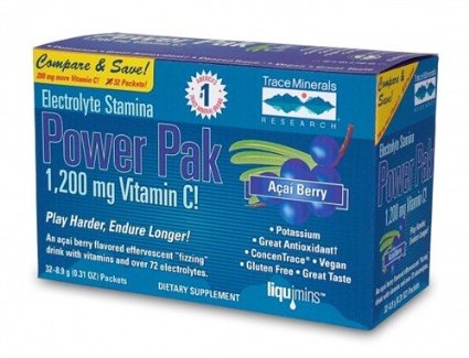 Electrolyte Stamina Power Pak Acai Berry cung cấp 1.200 mg vitamin C cho cơ thể